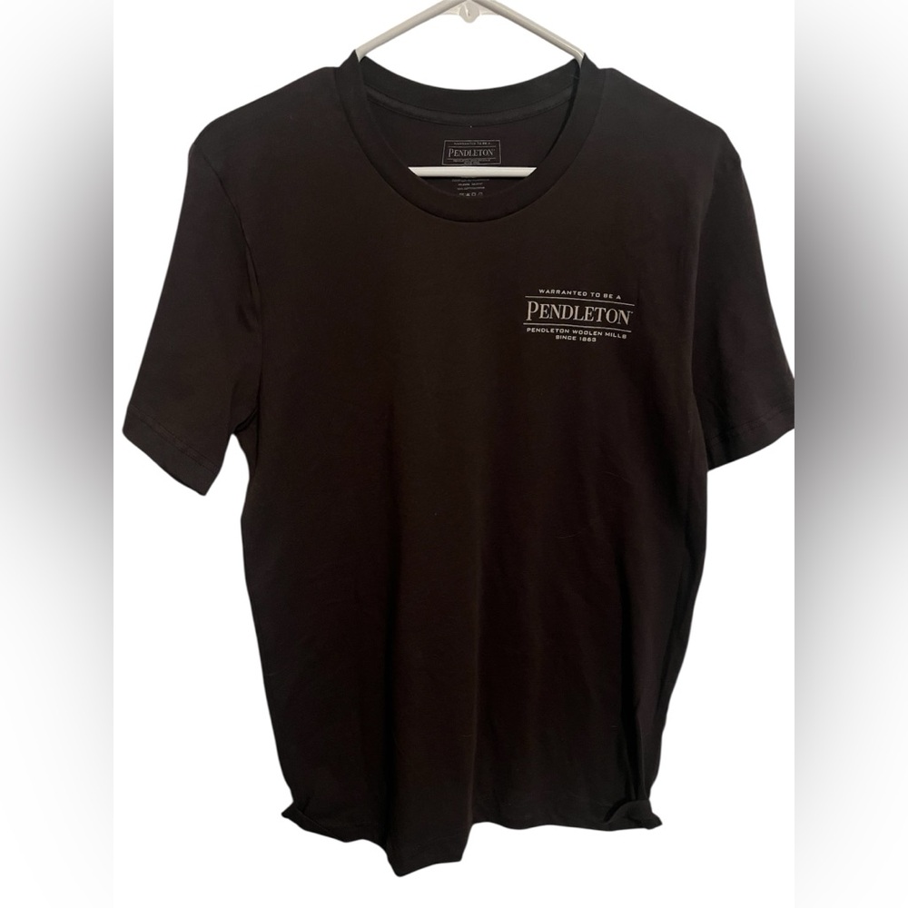 Pendleton Brown  Cotton Logo T-Shirt Men's M Short Sleeve